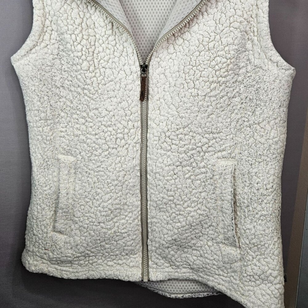 Womens Vest Jacket Royal Robbins M Grey Sherpa Fleece Urbanesque Zipper Pocket - Picture 4 of 8
